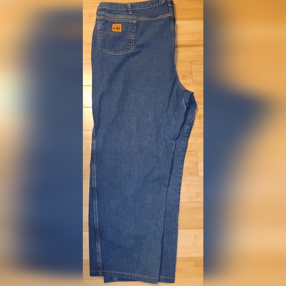 Wrangler FR Jeans Mens 54X30 Blue Flame Resistant - Picture 2 of 5